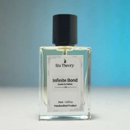 Infinity Bond perfume bottle by Era Theory inspired by Stronger With You with warm notes of chestnut and vanilla