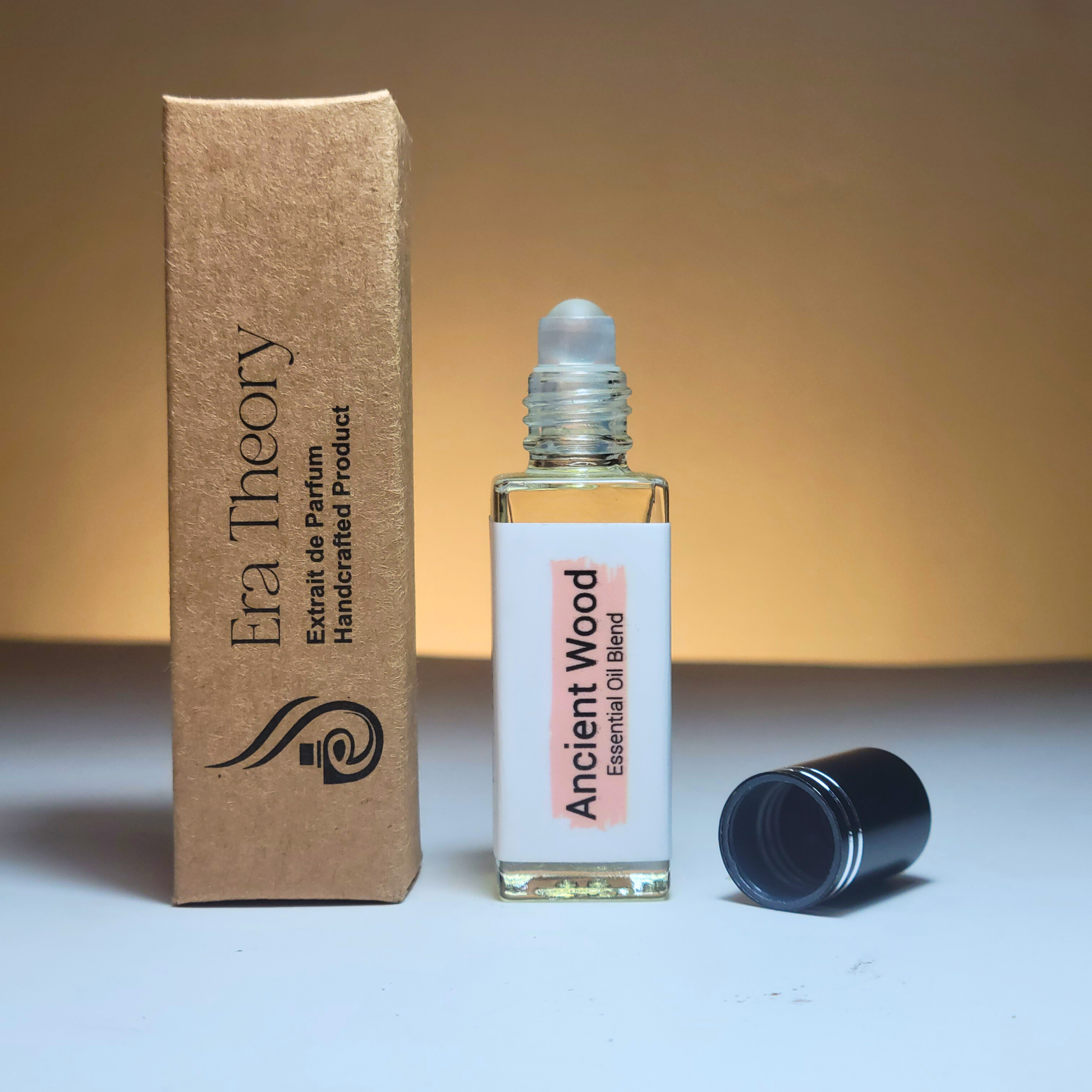 Ancient Woods perfume bottle by Era Theory inspired by Diptyque Tam Dao with creamy sandalwood and cypress notes