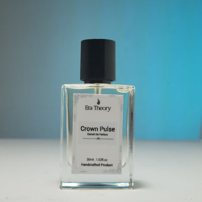 Crown Pulse perfume bottle by Era Theory inspired by Creed Aventus with notes of pineapple and birch