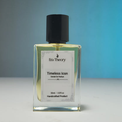 Timeless Icon perfume bottle by Era Theory inspired by Dunhill Icon with notes of neroli and oud