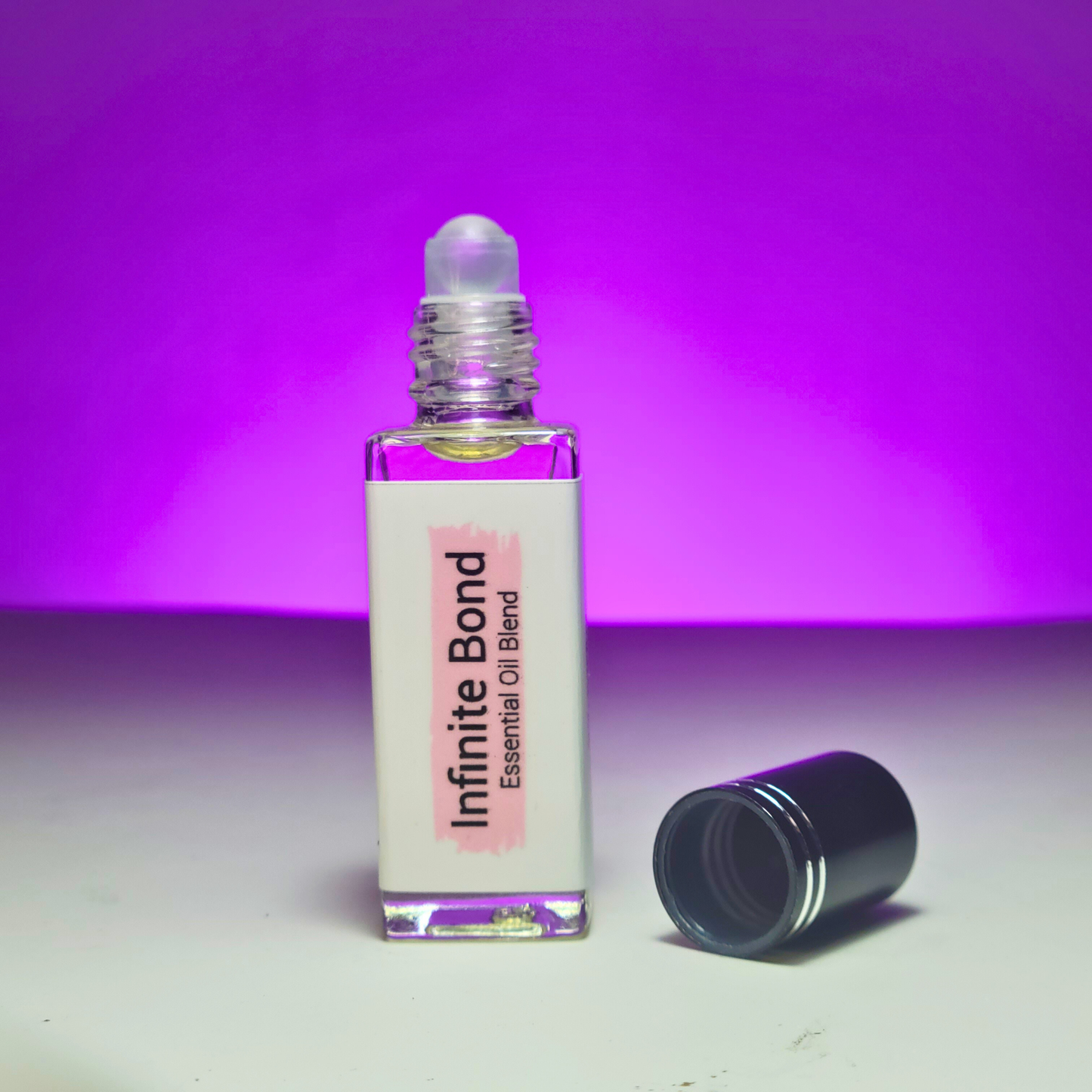 Infinity Bond perfume bottle by Era Theory inspired by Stronger With You with warm notes of chestnut and vanilla