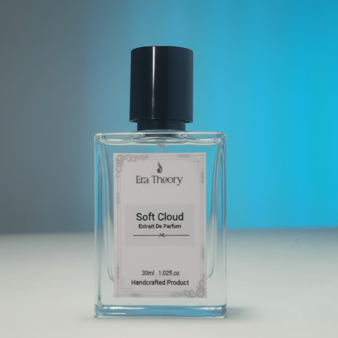 Soft Cloud perfume bottle by Era Theory inspired by Good Girl with sweet vanilla and coffee notes