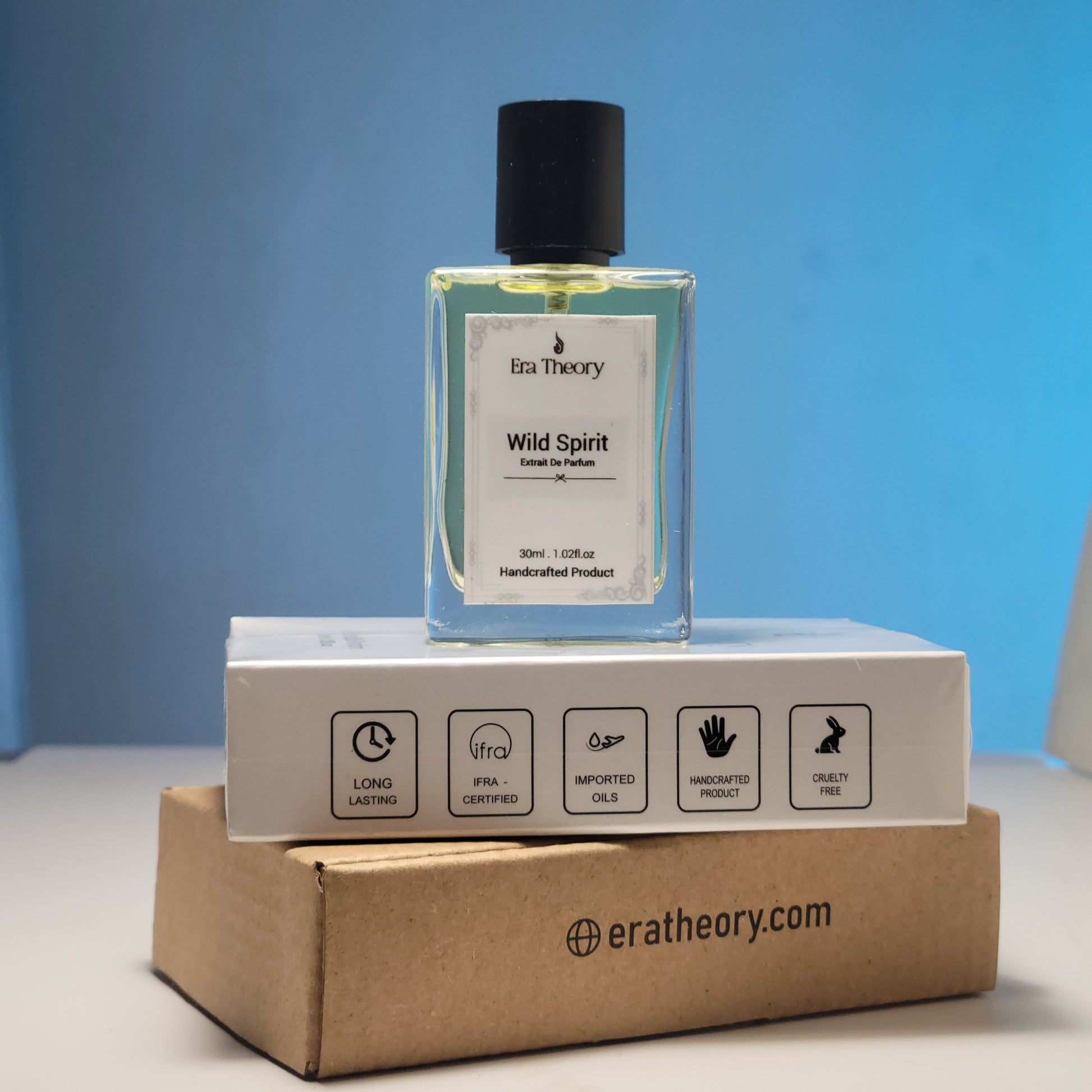 Wild Spirit perfume bottle by Era Theory inspired by Dior Sauvage with fresh spicy notes of bergamot and ambroxan