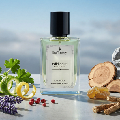 Wild Spirit perfume bottle by Era Theory inspired by Dior Sauvage with fresh spicy notes of bergamot and ambroxan
