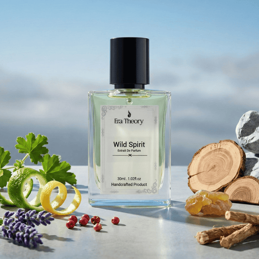 Wild Spirit perfume bottle by Era Theory inspired by Dior Sauvage with fresh spicy notes of bergamot and ambroxan